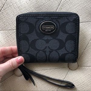 Coach Black Wristlet